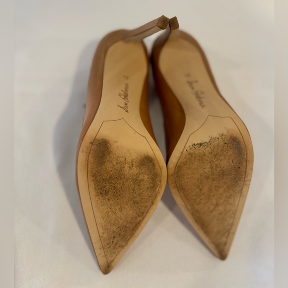 Excellent condition Sam Edelman Bea Pump Stiletto in Caramel Tan leather sz 8.5 - Picture 6 of 8